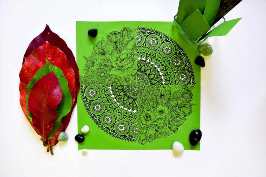 Ideias de arte Zentangle para crianças