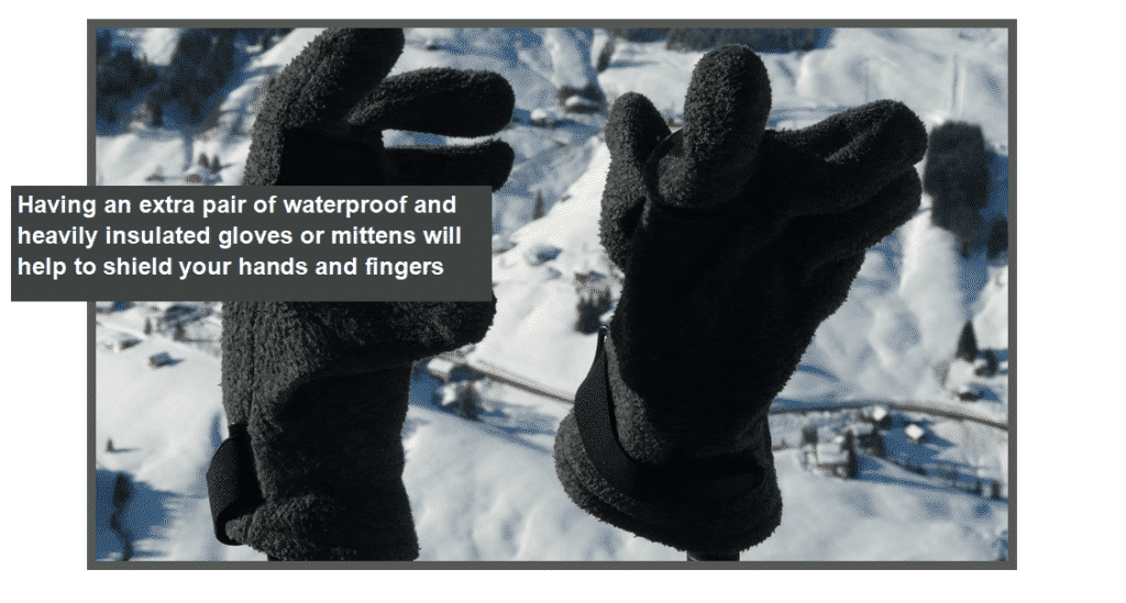 用于防冻伤和寒冷天气的其他负面影响的手套