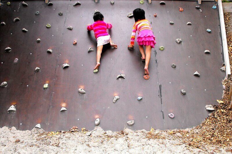 Wall Climbing At The Onsite Gym
