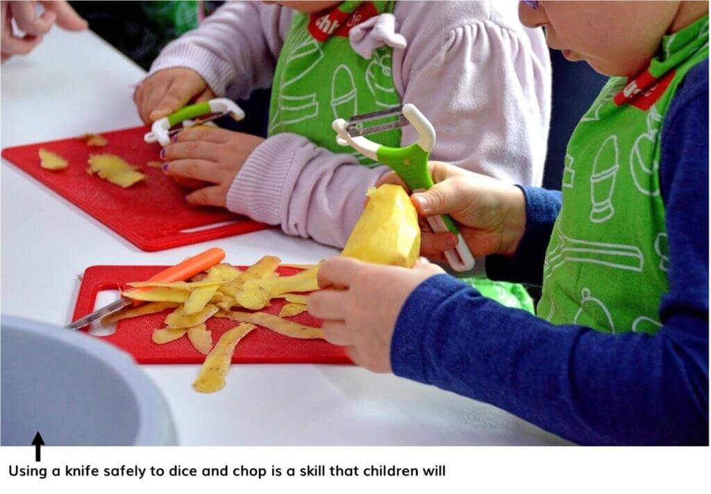 Knife Skills at Summer Camp