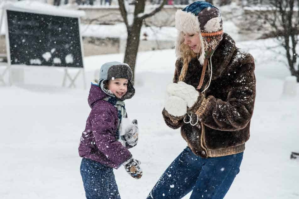 Snow Play is Good for Your Kids - Snowball fight