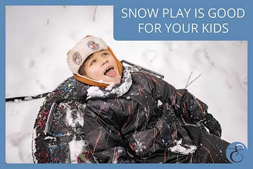 Le jeu de neige est bon pour vos enfants